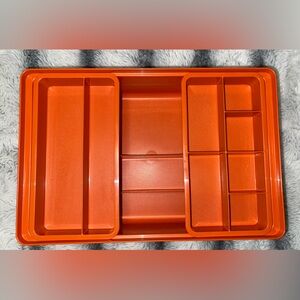Vintage Tupperware Tuppercraft Stow-N-Go 1421-3 Tray Storage Container-